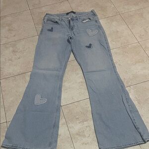 Heart Patch Light Blue Women's Jeans
